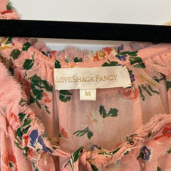 LoveShackFancy Popover Dress Color: Sunset Pink - Picture 5 of 9